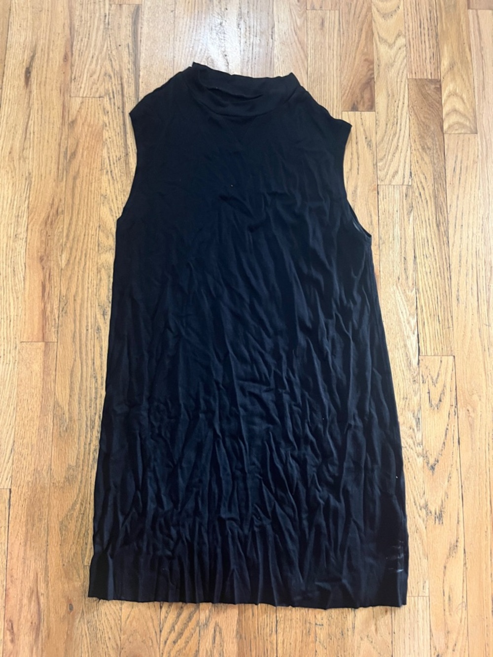 Raquel Allegra Black Mockneck Dress